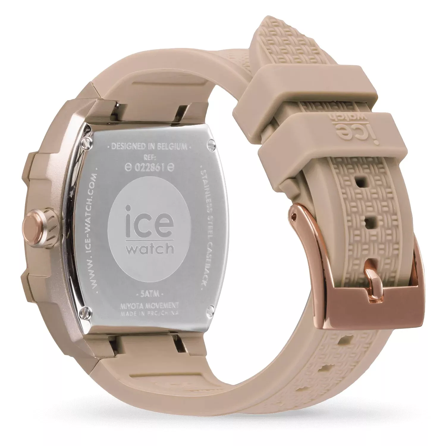 Ice-Watch ICE Lo: Orologio Donna Cinturino Silicone Bianco, Quadrante Glitter, 40mm, 10 ATM